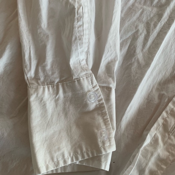 Jason Wu Oversized Women’s White Button Up Size L Preloved - Picture 4 of 9